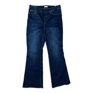 Good American Dark Blue Flare Jeans